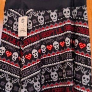 Too Fast "Have Yourself a Creepy Lil Christmas" skirt